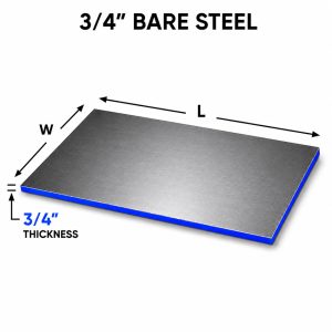3/4 bare steel plate A36