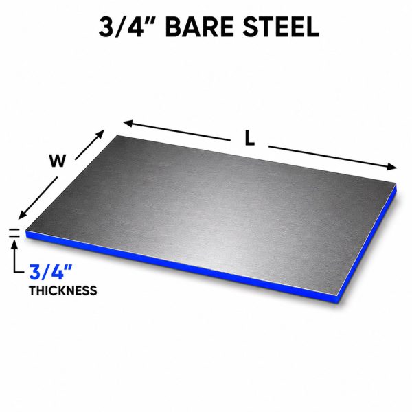 3/4 bare steel plate A36